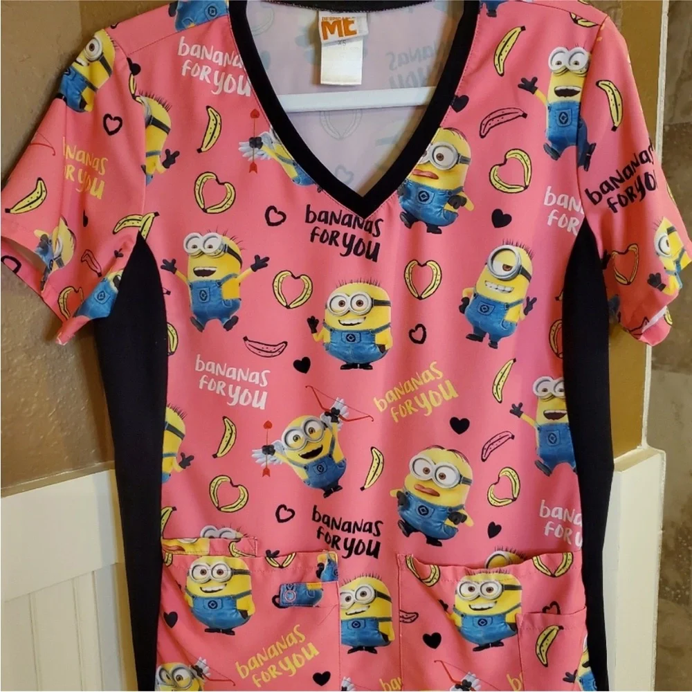 BUNDLE OF 5 Scrub Tops - Picture 2 of 5